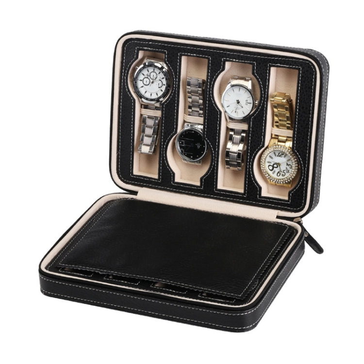 8-Digit Watch Storage Box Watch Display Box Portable Watch Travel Bag, Specification: 24 x 18 x 6cm