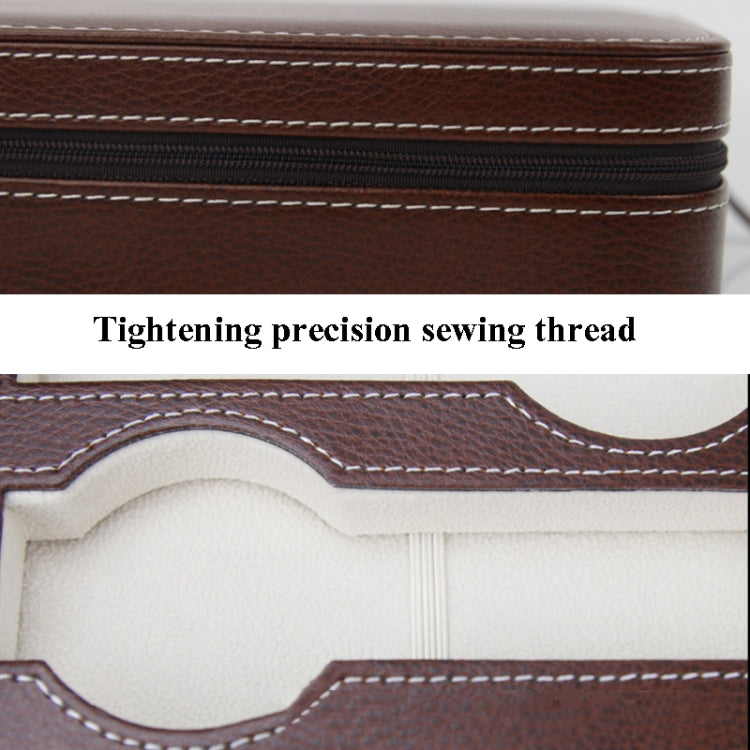 8-Digit Watch Storage Box Watch Display Box Portable Watch Travel Bag, Specification: 24 x 18 x 6cm