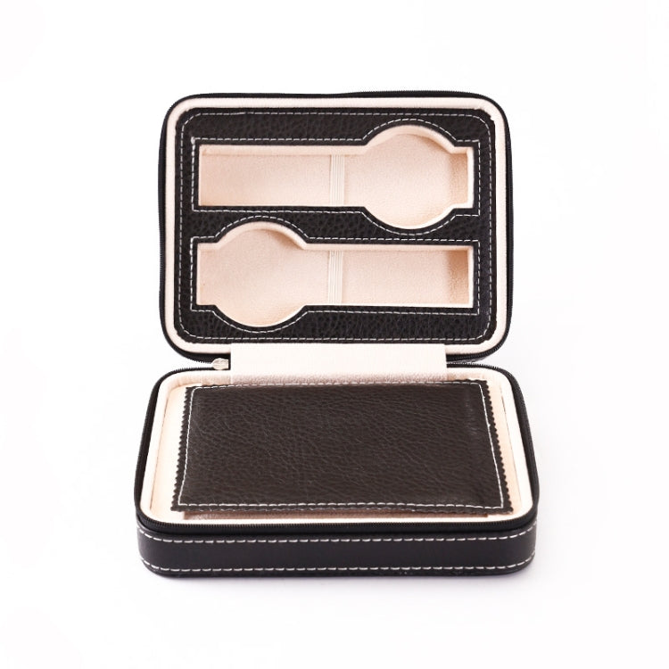 PU Leather Ring Watch Integrated Multifunctional Storage Jewelry Box
