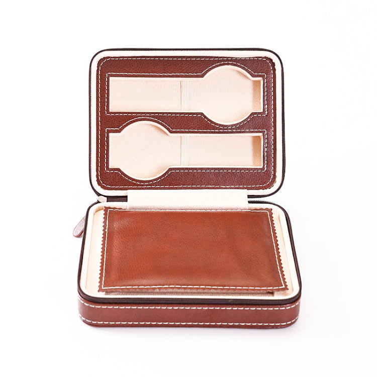 PU Leather Ring Watch Integrated Multifunctional Storage Jewelry Box