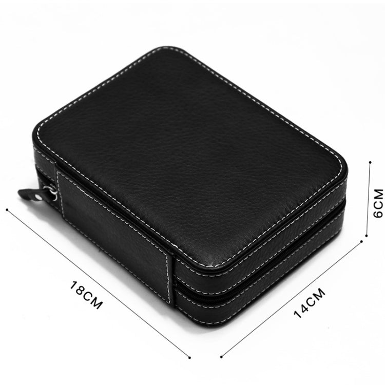 PU Leather Ring Watch Integrated Multifunctional Storage Jewelry Box