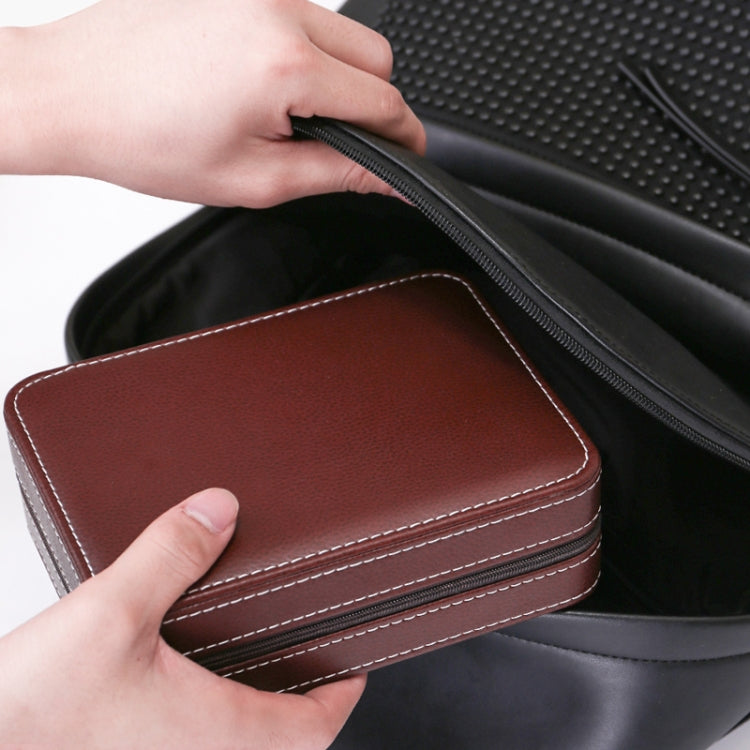 PU Leather Ring Watch Integrated Multifunctional Storage Jewelry Box