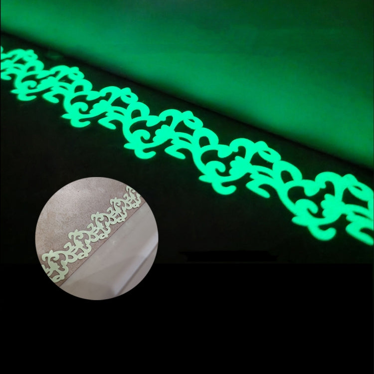 2 Sets ZSZ1728 Luminous Flower Cane Waistline Mirror Window Stickers Home Stairs Pedal Edge Decorative Stickers, Specification: 30mm x 2m