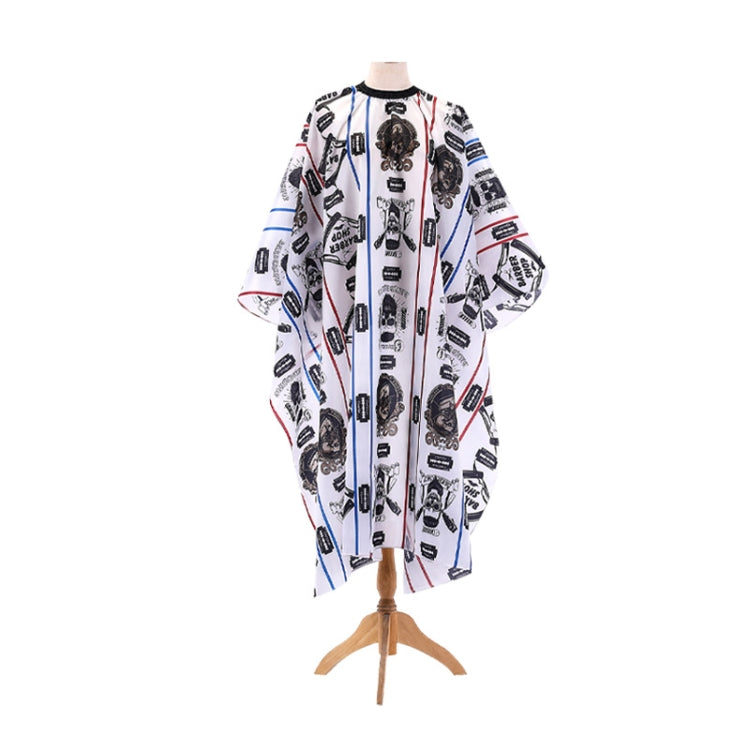 2 PCS W114 Hairdressing Striped Simple Cloth Printing Oiled Shawl Household Apron(White)