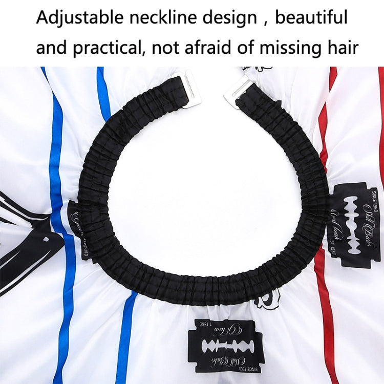 2 PCS W114 Hairdressing Striped Simple Cloth Printing Oiled Shawl Household Apron(White)