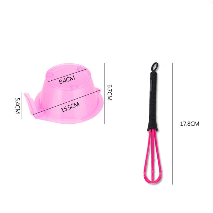 2 Sets S1042 Hair Dyeing Bowl Stirring Stick Hair Salon Hair Dyeing Supplies Whisk Multifunctional Mask Mixer Set(Black)