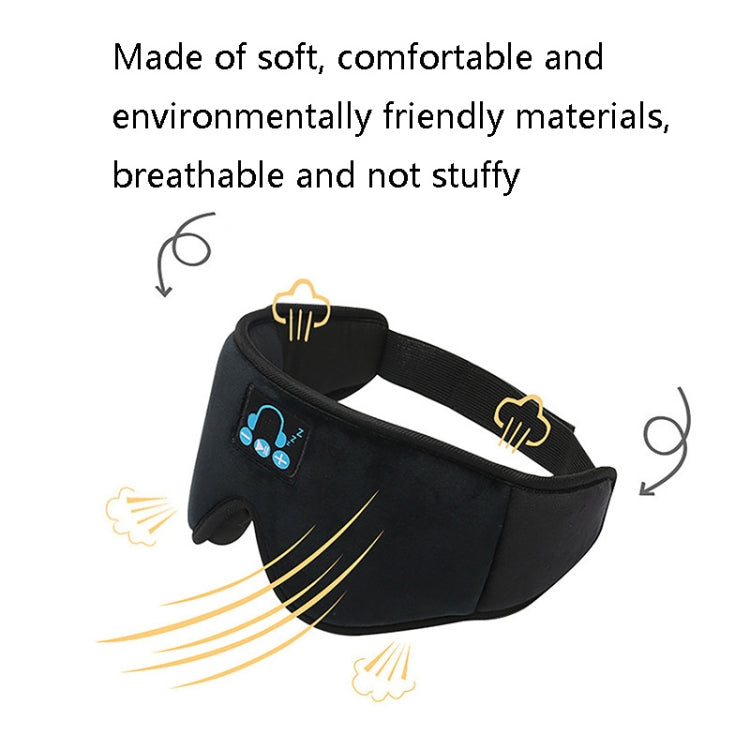 Smart Sleep Bluetooth Eye Mask 3D Music Eye-protection Eye Mask, Specification: YR-04E (No Waterproof Bag)