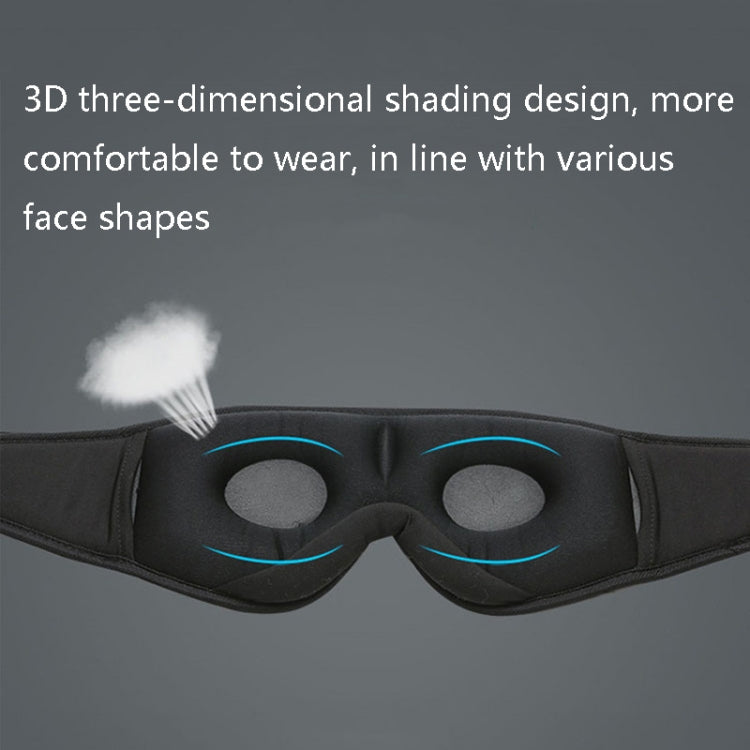 Smart Sleep Bluetooth Eye Mask 3D Music Eye-protection Eye Mask, Specification: YR-04E (No Waterproof Bag)