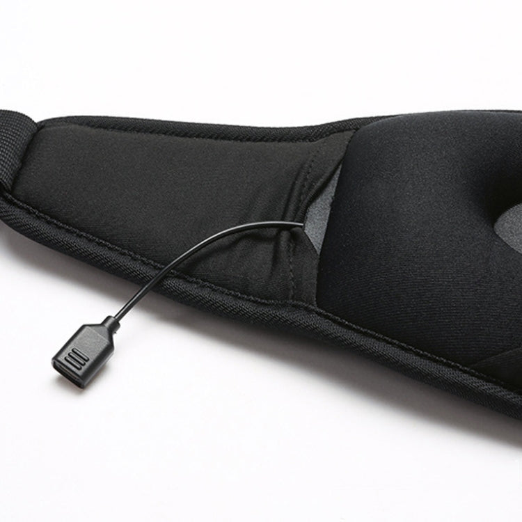 Smart Sleep Bluetooth Eye Mask 3D Music Eye-protection Eye Mask, Specification: YR-04E (No Waterproof Bag)