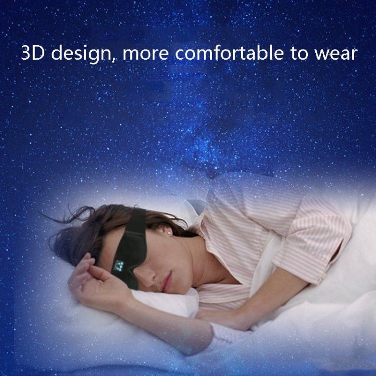 Smart Sleep Bluetooth Eye Mask 3D Music Eye-protection Eye Mask, Specification: YR-04E (No Waterproof Bag)