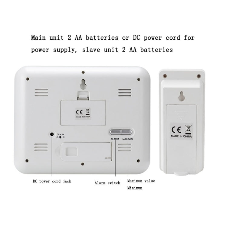 High-Precision Electronic Clock Indoor And Outdoor Weather Forecast Thermometer And Hygrometer