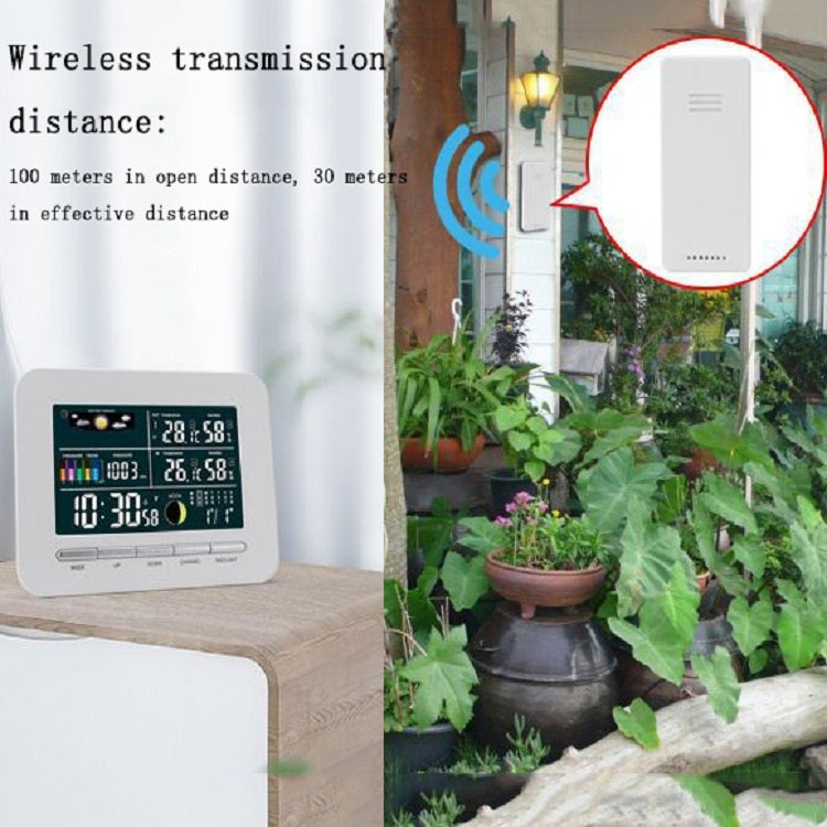 High-Precision Electronic Clock Indoor And Outdoor Weather Forecast Thermometer And Hygrometer