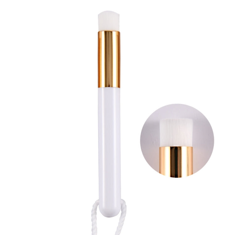 6 PCS Soft Hair Nasal Washing Brush To Remove Blackheads And Deep Cleansing Nose Pore Shrinkage Cleaning Brush, Exterior color: Flat Head White Gold