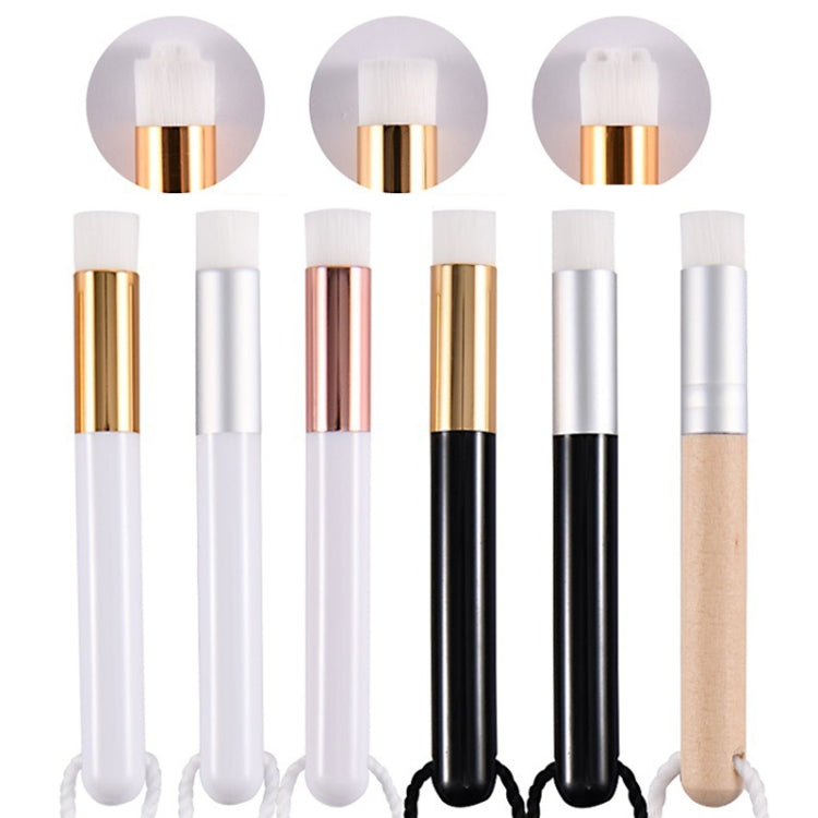 6 PCS Soft Hair Nasal Washing Brush To Remove Blackheads And Deep Cleansing Nose Pore Shrinkage Cleaning Brush, Exterior color: Flower Head Black Silver