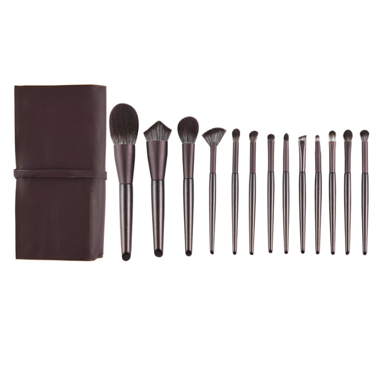 Makeup Brush Beginner Trimming Loose Powder Brush Eye Shadow Brush Makeup Brush,Styleï¼š 14 In 1 With PU Bag