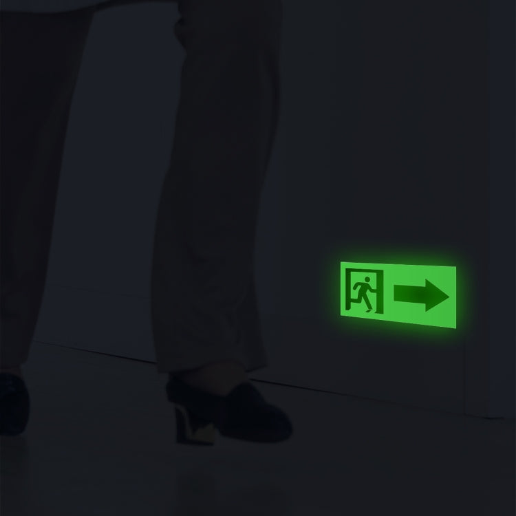 2 Sets  ZSZ2520 Luminous Safe Passage Indication Sticker Removable Wall Sticker In Shopping Malls And Public Places, Specification: 5 x10cm x 5 Sheets