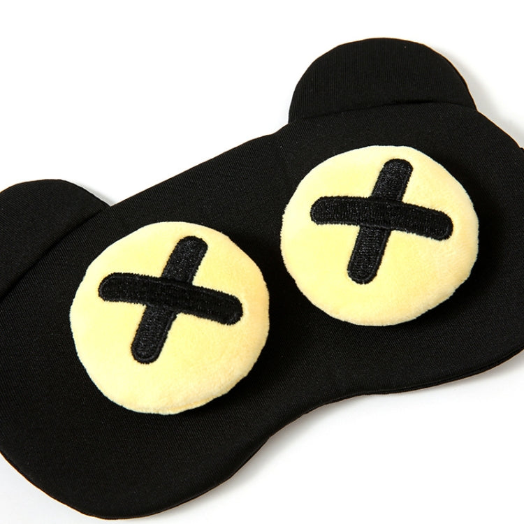 2 PCS Men And Women Sleeping Goggles Cute Cartoon Children Funny Student Goggles Sleep Hood