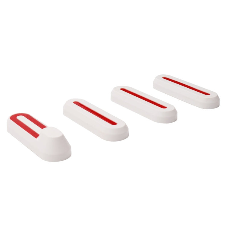 2 PCS Electric Scooter Wheel Four-way Side Decorative Cover With Reflective Strips For Xiaomi Mijia 1S / Pro