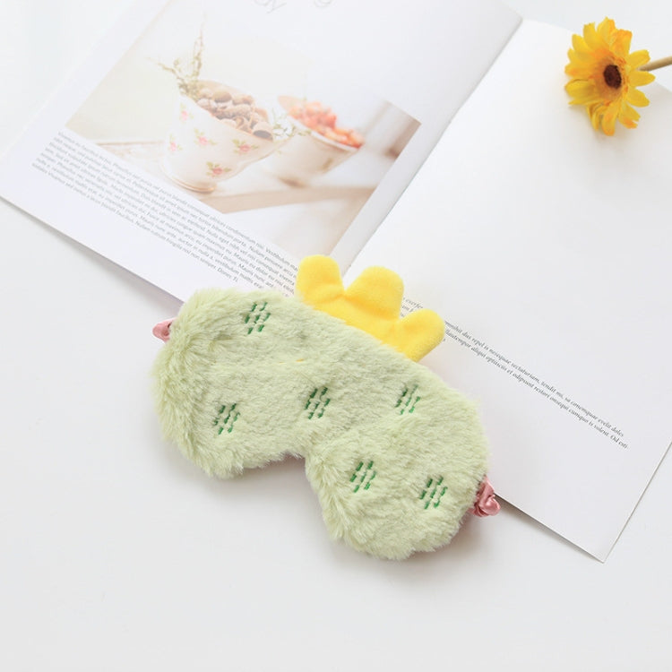 2 PCS Fruit Plush Eye Mask Cute Soft Girl Sleep Blackout Eye Mask