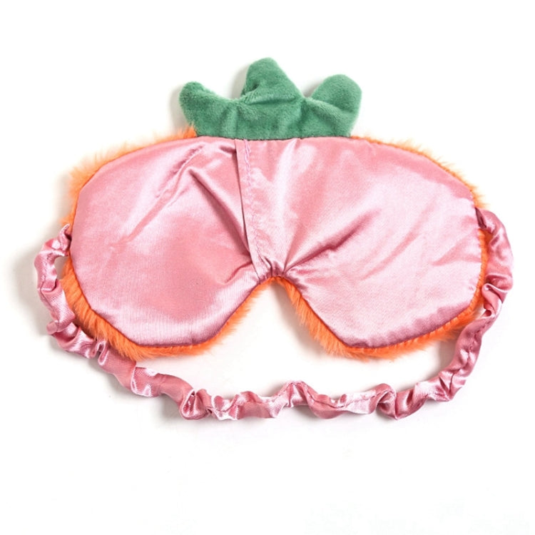 2 PCS Fruit Plush Eye Mask Cute Soft Girl Sleep Blackout Eye Mask