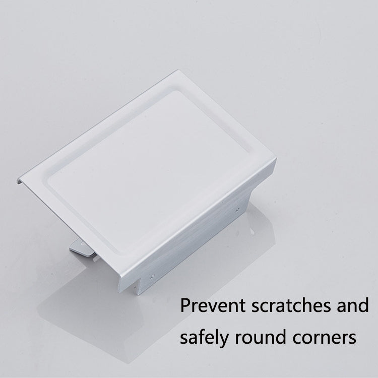 Punch-Free Space Aluminum Kitchen And Toilet Tissue Holder Mobile Phone Rack Roll Paper Holder, Color: White
