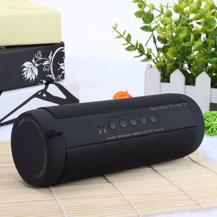 T2 Car Cylindrical Small Speaker with Flashlight Desktop Bluetooth 4.0 Wireless Speaker