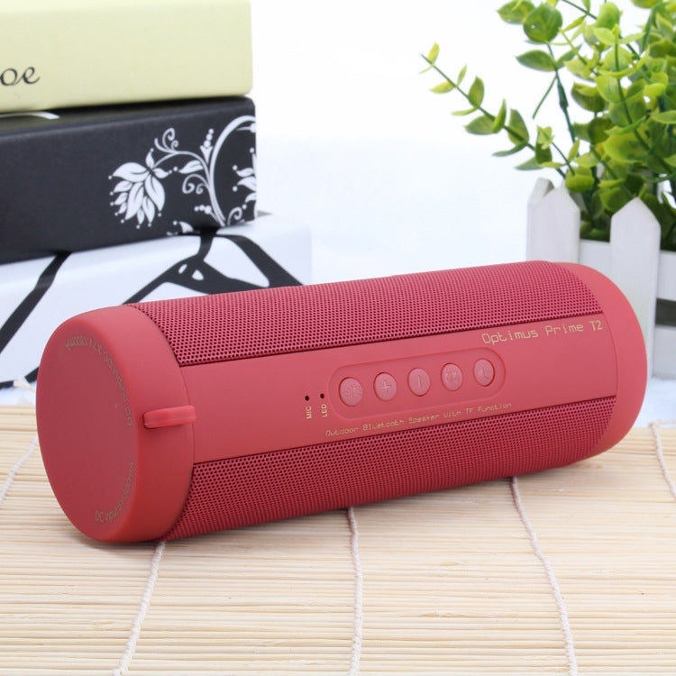T2 Car Cylindrical Small Speaker with Flashlight Desktop Bluetooth 4.0 Wireless Speaker