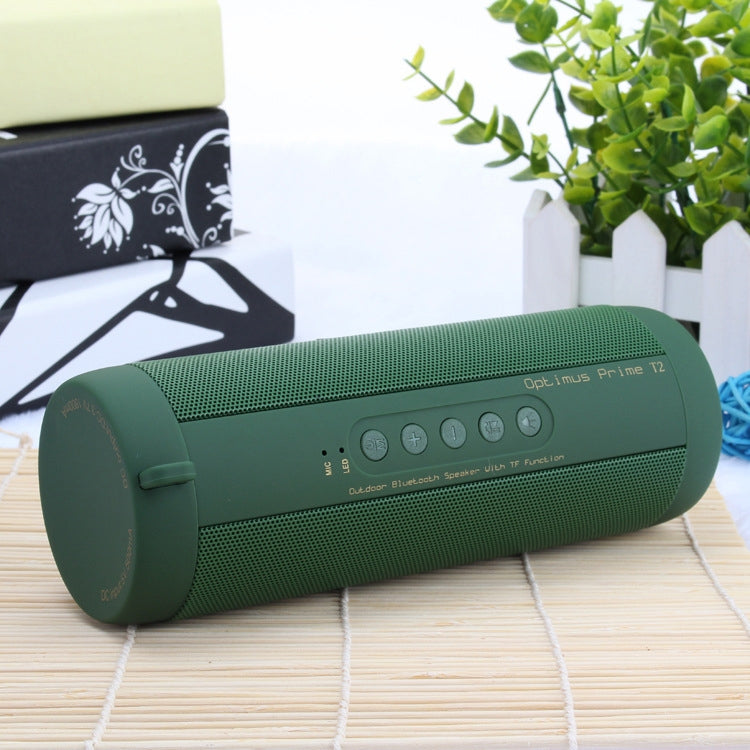 T2 Car Cylindrical Small Speaker with Flashlight Desktop Bluetooth 4.0 Wireless Speaker