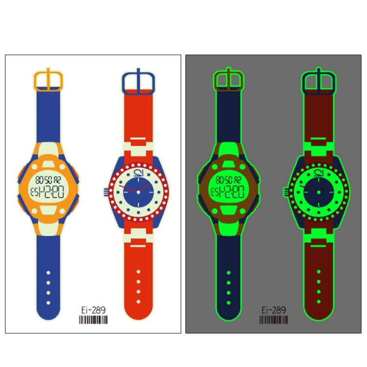 20 PCS Children Waterproof Luminous Cartoon Watch Tattoo Stickers