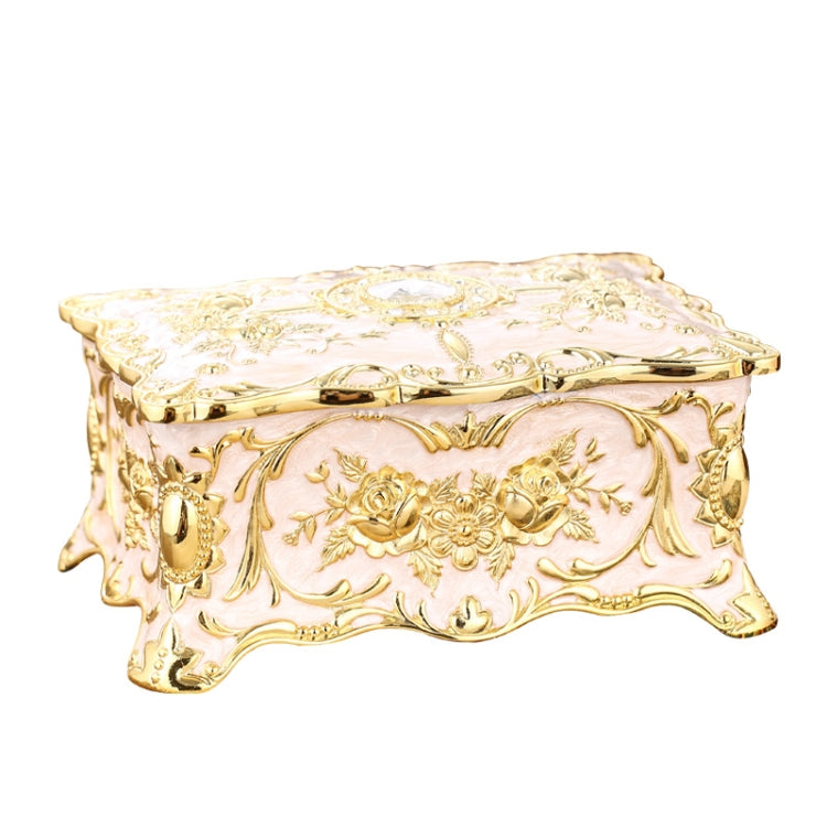 Enamel Zinc Alloy Jewelry Storage Treasure Box Epoxy Home Decoration