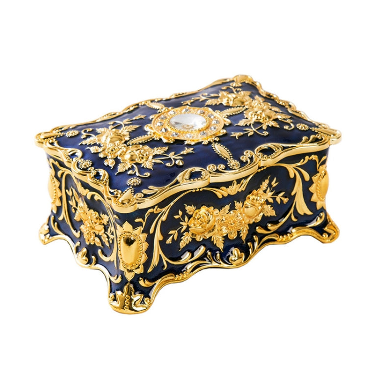 Enamel Zinc Alloy Jewelry Storage Treasure Box Epoxy Home Decoration