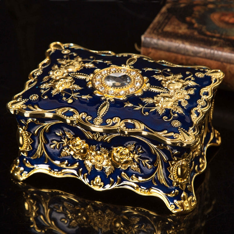 Enamel Zinc Alloy Jewelry Storage Treasure Box Epoxy Home Decoration