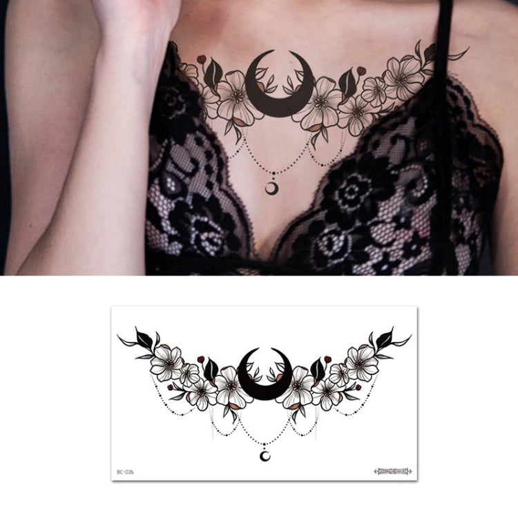 10 PCS Waterproof Tattoo Sticker Clavicle Chest Scar Covering Sticker
