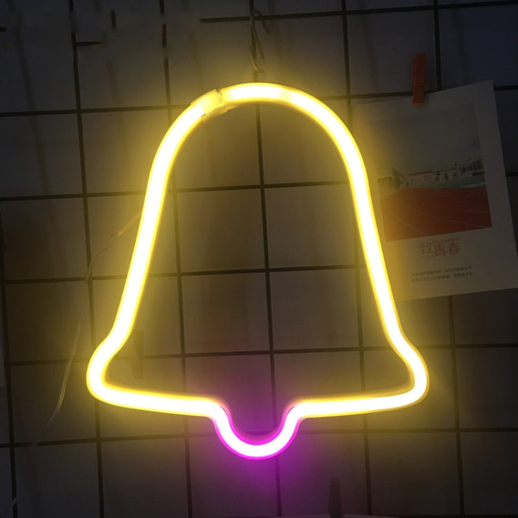 Christmas Decoration Neon Lights Wall-Mounted Ornaments, Spec: Big Bell