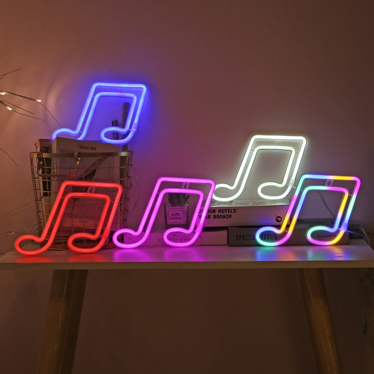 Musical Note Neon Light Modeling Lighting Room Decoration Lights