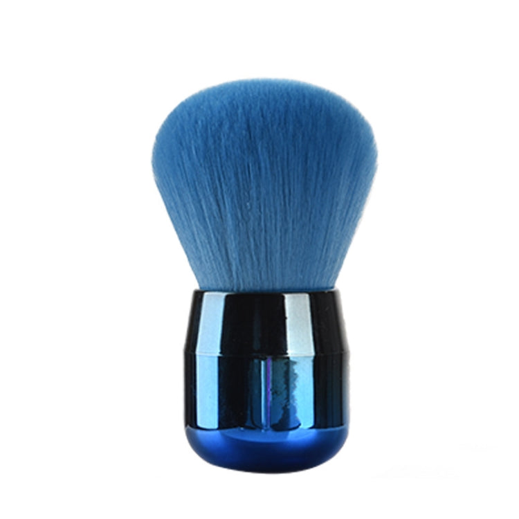 2 PCS Mushroom Head Makeup Brush Loose Powder Brush Blush Brush, Exterior color: Blue Round Head