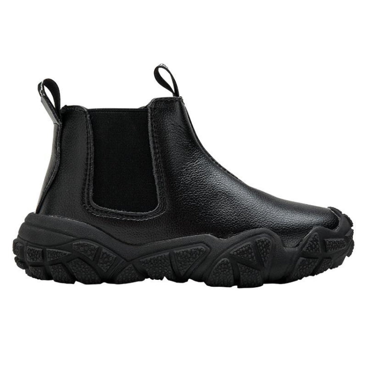 Autumn And Winter Children Martin Boots Leather Children Short Boots, Size: 30