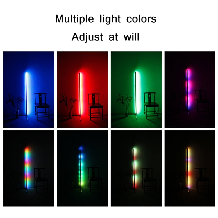 Living Room Corner Bluetooth Remote Control + Stepless Dimming LED Lamp RGB Atmosphere Floor Lamp(150cm)