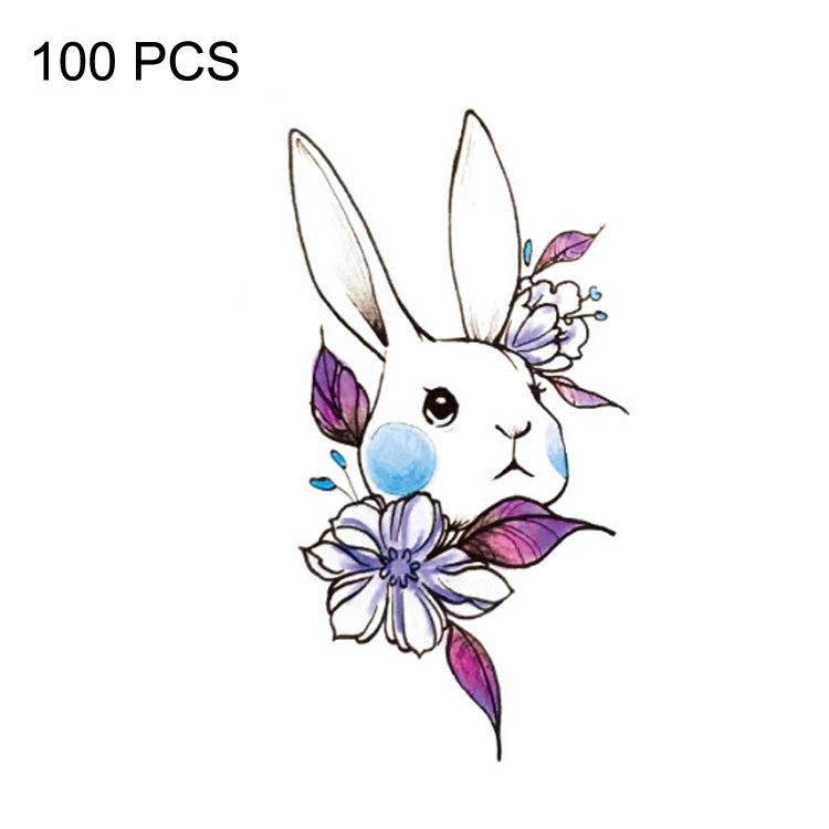 100 PCS Small Fresh Waterproof Temporary Back Tattoo Stickers