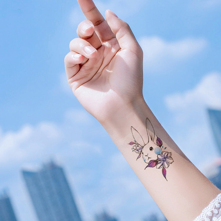 100 PCS Small Fresh Waterproof Temporary Back Tattoo Stickers