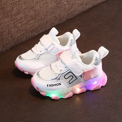 911 Luminous Men And Girls Sports Shoes Autumn And Winter Children Shoes, Size: 24