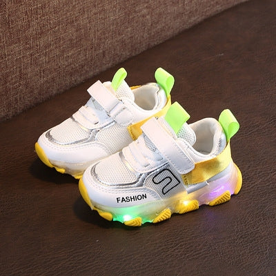911 Luminous Men And Girls Sports Shoes Autumn And Winter Children Shoes, Size: 27