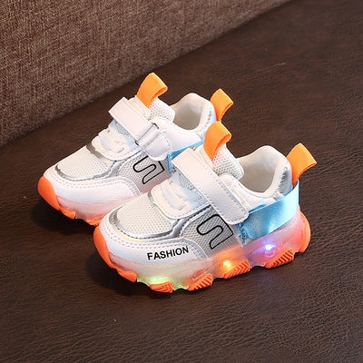911 Luminous Men And Girls Sports Shoes Autumn And Winter Children Shoes, Size: 27