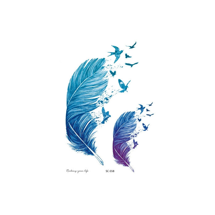 20 PCS Waterproof Flower Arm Tattoo Sticker