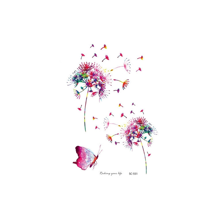 20 PCS Waterproof Flower Arm Tattoo Sticker