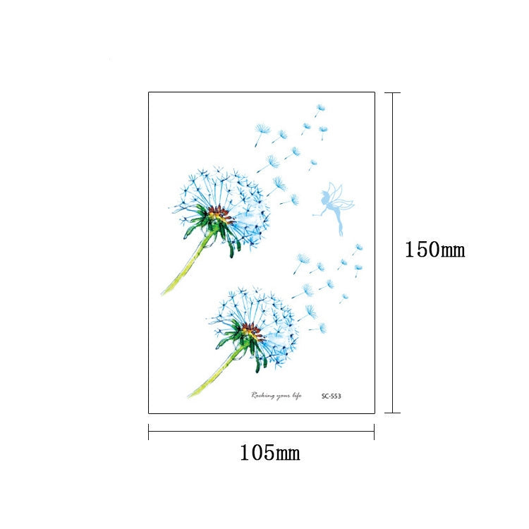 20 PCS Waterproof Flower Arm Tattoo Sticker