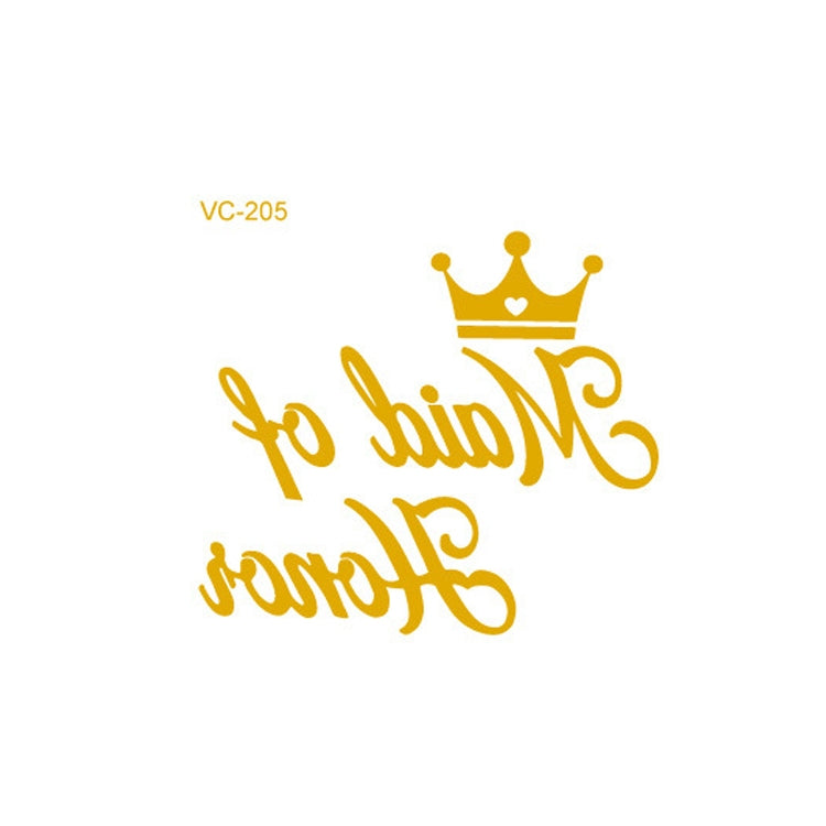 20 PCS Waterproof Bachelor Party Hot Stamping Wedding Bridal Tattoo Stickers