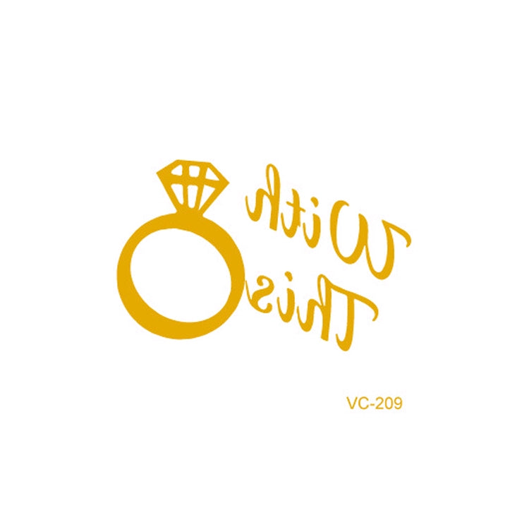 20 PCS Waterproof Bachelor Party Hot Stamping Wedding Bridal Tattoo Stickers