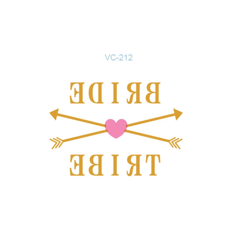 20 PCS Waterproof Bachelor Party Hot Stamping Wedding Bridal Tattoo Stickers
