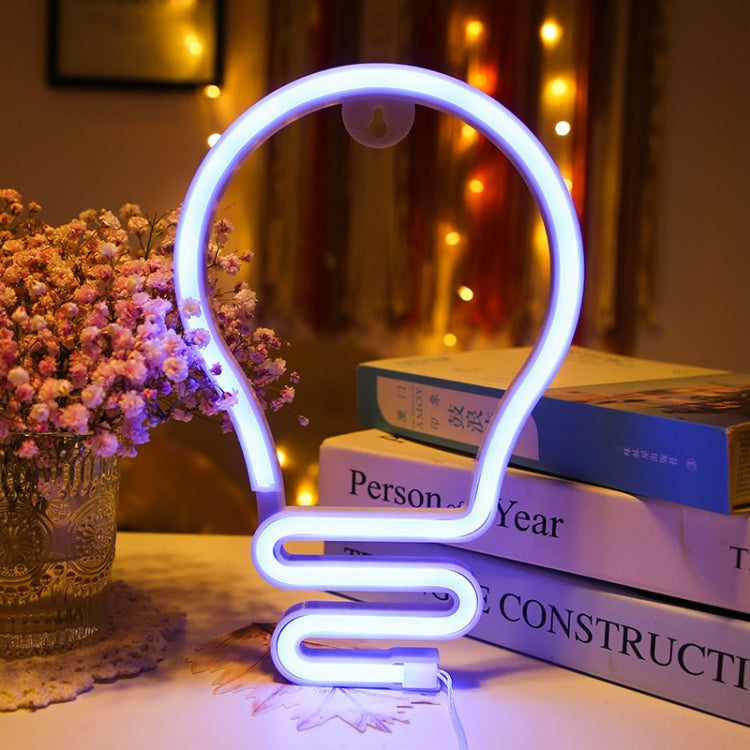 Bulb Neon Light Battery USB Dual-Power LED Decorative Modeling Lamp